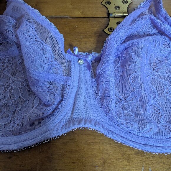 Wacoal Women’s Retro Chic Full Figure Underwire Lavender Purple 38C Bra 855186 - Picture 3 of 8
